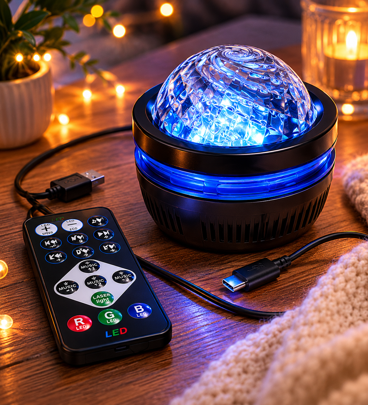 Mini Lampka galaxy AURACUBE